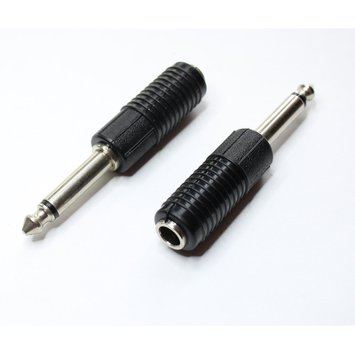 6,3mm Klinke Stecker mono > 6,3mm Klinke Buchse stereo