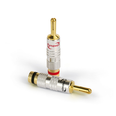 4mm Bananenstecker mit Spreizfixierung - Set 4-teilig