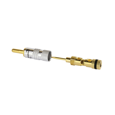 4mm banana plugs with spreader fixation - set of 4