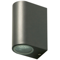 Wall light with 2 GU10 sockets IP44 anthracite - CTW-2a