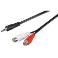 3.5mm stereo jack / 2 x cinch sockets 1.5m