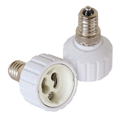 Leuchtmitteladapter E14 auf GU10 100Wmax