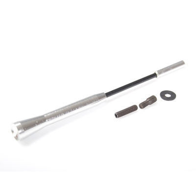 Antenna rod 17cm aluminum including thread adapter M5+M6