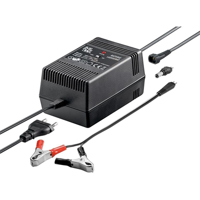 Lead Battery Charger for 6 V or 12 V lead gel, glass-mat or acid batteries