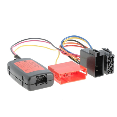 Steering wheel remote control adapter for AUDI, FORD, SEAT, SKODA, VW with 20-pin Mini-ISO