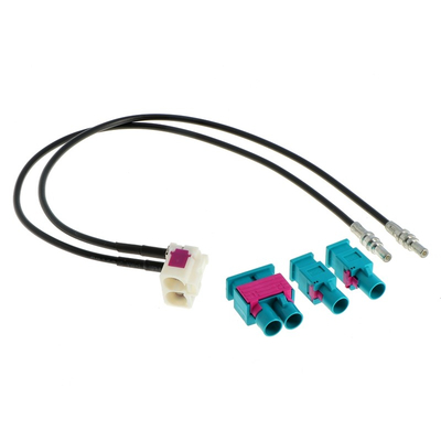 2 x FAKRA Stecker / 2 x FAKRA Buchse
