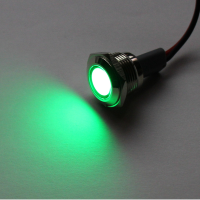 LED Signalleuchte 16mm 12-24VDC gr�n IP67