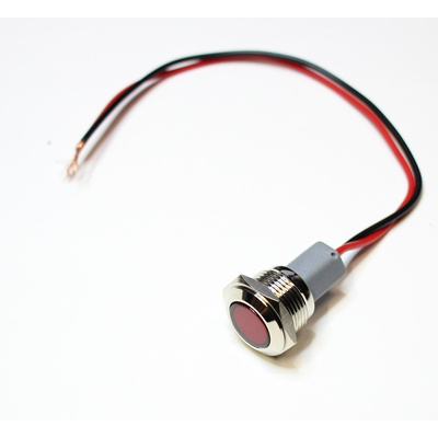 LED signal light 16mm 12-24VDC red IP67