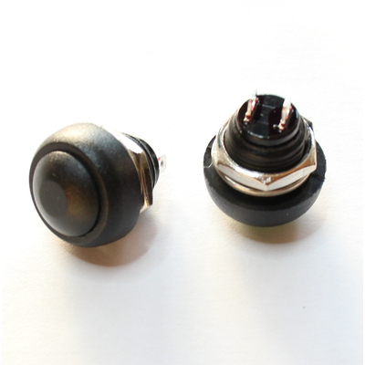 Drucktaster 17,5mm 1 x ein 1A 250V schwarz