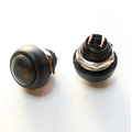 Drucktaster 17,5mm 1 x ein 1A 250V schwarz