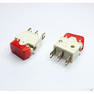 Wippschalter snap in, 1 x ein, 250VAC 16(3)A, rot, mit...