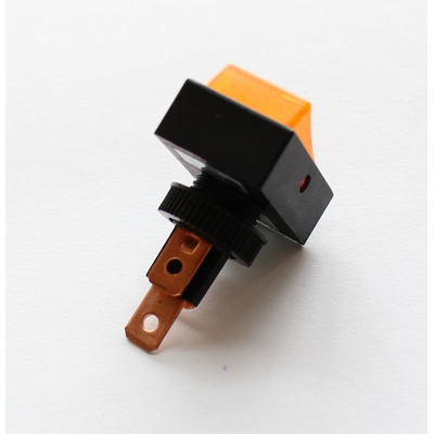 Rocker switch 1 x on 12V 30A with yellow lighting