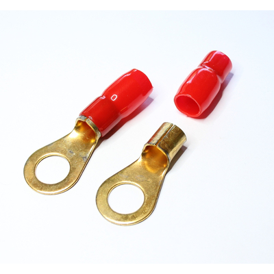 Ringkabelschuh f�r 35mm� Kabel mit 13mm Loch rot