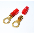 Ring terminal for 35 mm� cable with 13 mm hole red