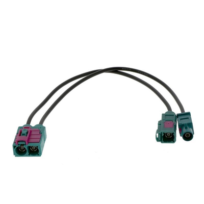 Antennenadapter DOPPEL FAKRA (F) - 1x FAKRA(F) + 1x FAKRA(M) Kabel 19cm