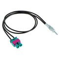 Antenna adapter cable double FAKRA(M) - DIN, cable 50cm