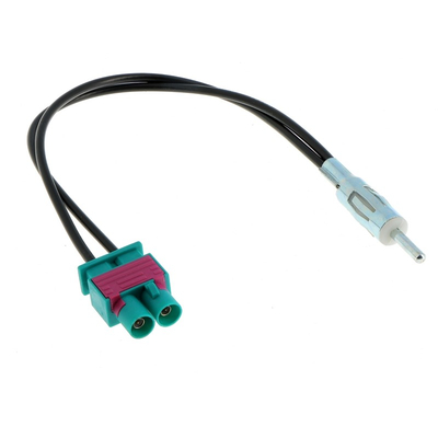 Antenna adapter DOUBLE FAKRA(M) - DIN with 19 cm cable