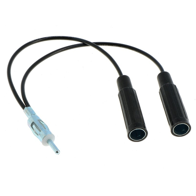 Antenna adapter 2 x DIN (F) - 1 x DIN (M)