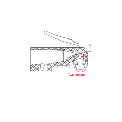 RJ45 plug CAT 5e STP shielded with kink protection sleeve yellow