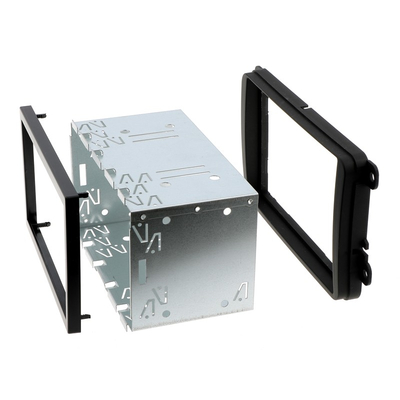 Metal installation kit for double ISO fascias 182 x 113mm
