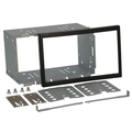 Metal installation kit for double ISO fascias 182 x 113mm