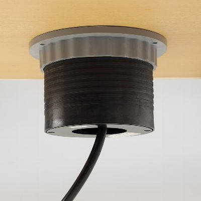 Tisch-Einbausteckdosen Terminal 3 x Schuko + 2 USB