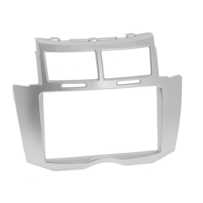 Radio bezel TOYOTA YARIS 2007-11 2DIN silver