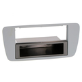 Radioblende SEAT Ibiza 2008-13 2DIN mit Fach blau-grau