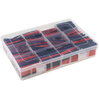Shrink tubing assortment in plastic box 560 pieces