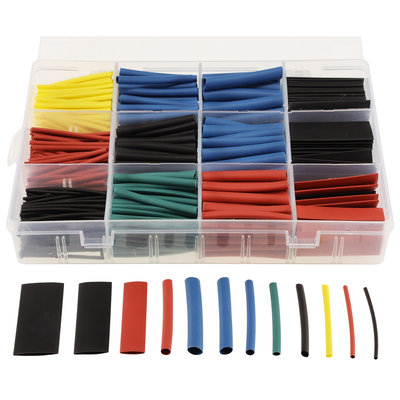 Shrink tubing assortment in plastic box 560 pieces