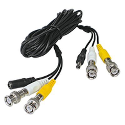 Extension for video surveillance cameras video and voltage BNC / coax 20m