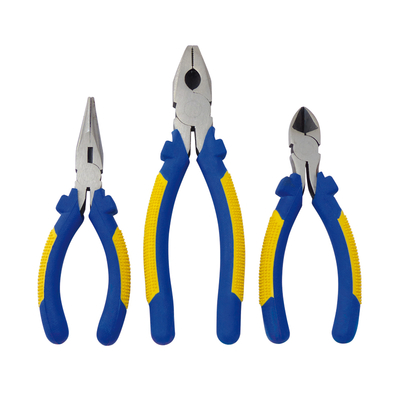 Professional pliers set Side cutter, Nose pliers and...