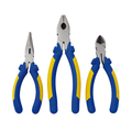 Professional pliers set Side cutter, Nose pliers and...