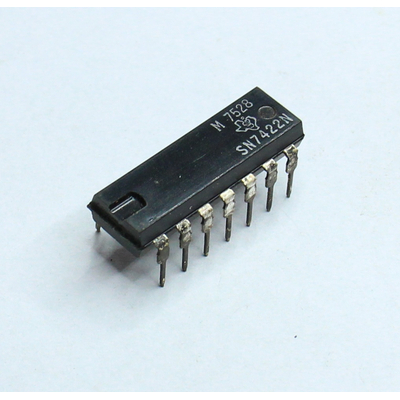 7422 TI zweifach NAND-Gatter  mit je 4 Eing�ngen DIP14
