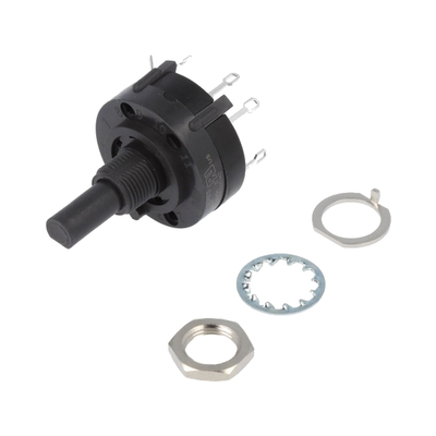     Stepped rotary switch with solder connection 1 pole 8 positions 2.5A / 125VAC 0.35A / 125VDC