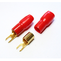 Spade terminal for 25 mm� cable, for screws up to 4 mm red