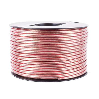 Loudspeaker cable transparent 2x1.5mm� CU 100m roll