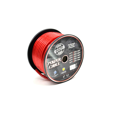 Power cable 20mm� red transparent CCA