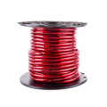 Stromkabel 10qmm 25m rot transparent CU