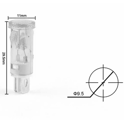 Indicator light LED red 230VAC- MDX11ART