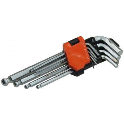 Hex Socket Set of 9 pieces with ball head and holder