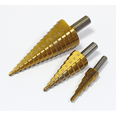 HSS Step Drill 4 > 12mm, 4 > 20 mm and 4 > 32 mm (3 pieces)