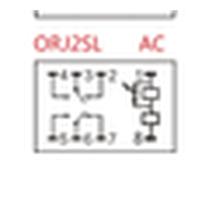 Relay 230VAC  8A 2xon/(on) - ORJ1SL