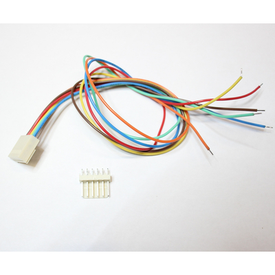 6-pin pin header and socket strip with approx. 30cm wires