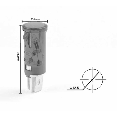 Indicator light LED orange 230VAC- MDX14AOR