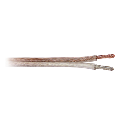 Speakercable / twin strand 2 x 0.75 mm� transparent OFC