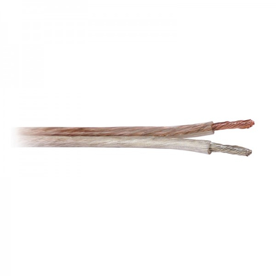 Lautsprecherkabel / Zwillingslitze 2 x 1,5 mm�  transparent OFC