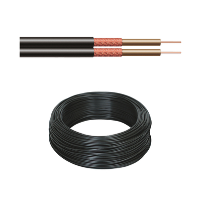 NF Kabel 2-adrig + Schirm schwarz