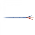 Symmetrical microphone cable 2x0.35 + shield blue