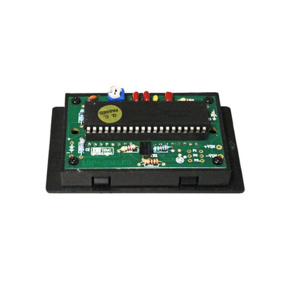 LED voltmeter installation module, red 14mm display - LDP-235